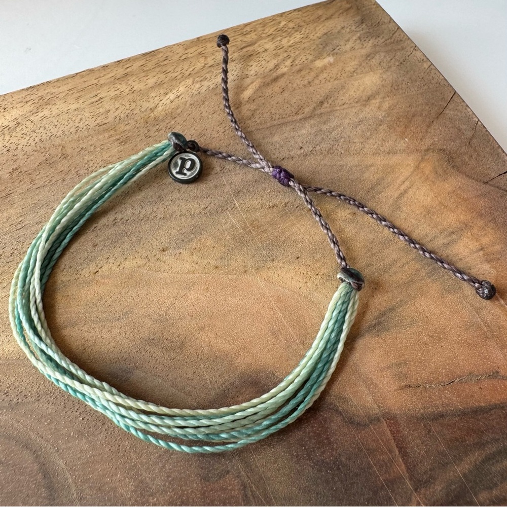 Pura Vida Light Blue and Purple Bracelet